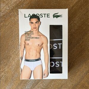 Lacoste Black Briefs Premium Comfort